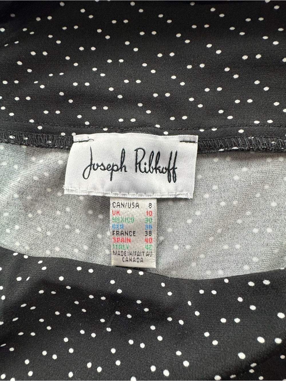 Joseph Ribkoff Women’s 8 Culotte Pants Pull On Elastic Waist Coastal Polka Dot - Picture 9 of 9